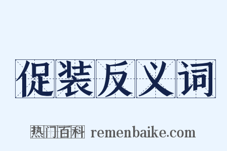 促装反义词是什么意思的图片
